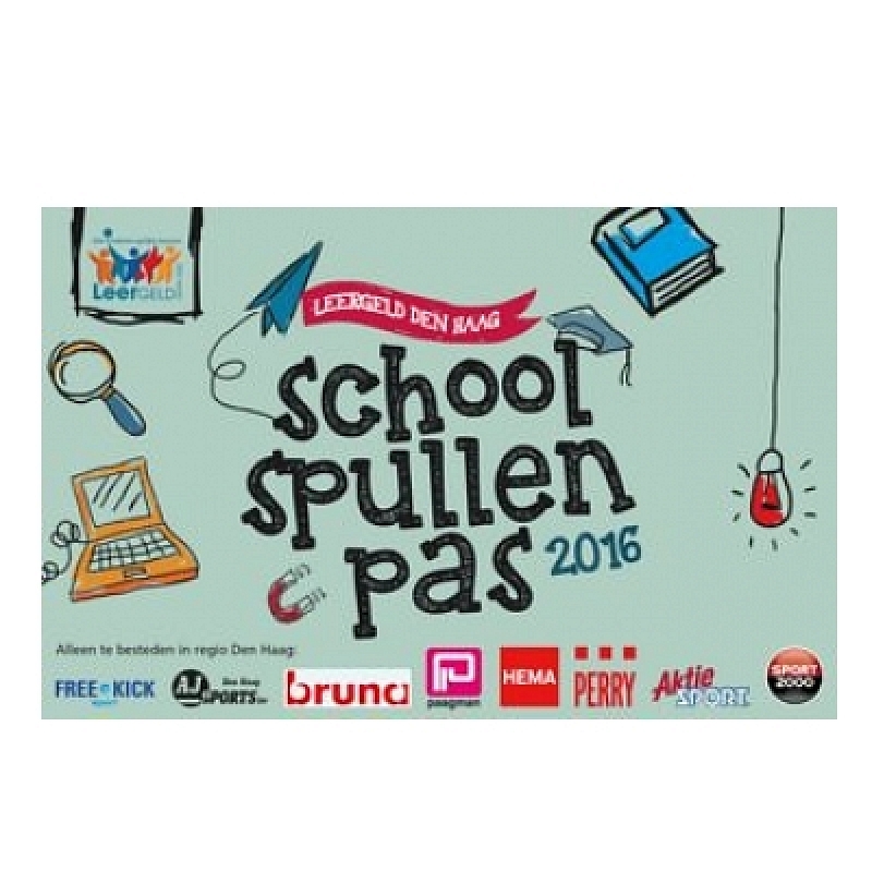 Schoolspullenpas via Stichting Leergeld Den Haag